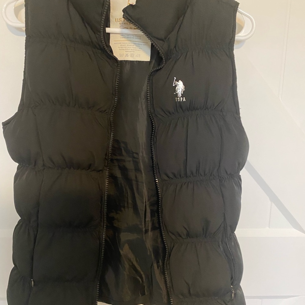 Polo Black puffer vest